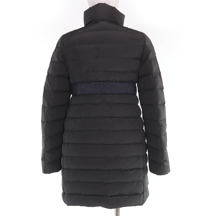 Excellent MONCLER down coat SOLOGNE ZIP UP Stand Collar Dark gray Women 0