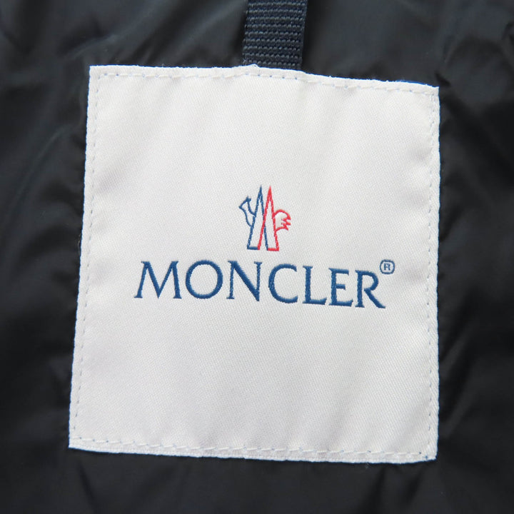 Excellent MONCLER down coat SOLOGNE ZIP UP Stand Collar Dark gray Women 0