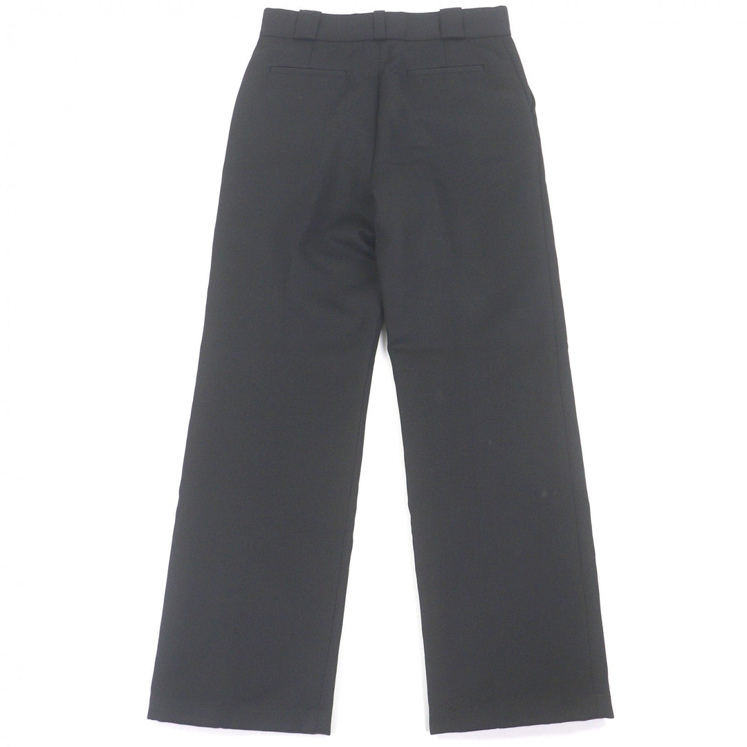 Excellent LOUIS VUITTON Pants Logo embroidery black cotton mens 38
