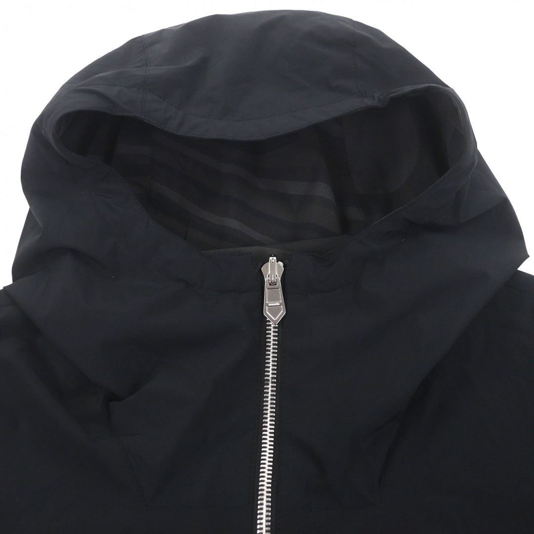 Pristine HERMES mountain hoodie black Nylon mens 44