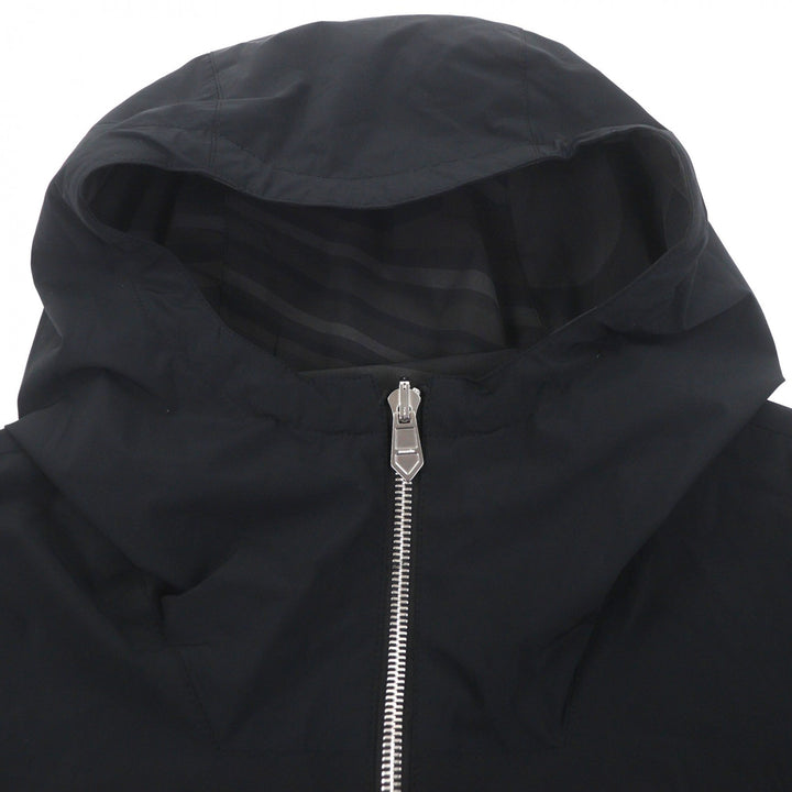 Pristine HERMES mountain hoodie black Nylon mens 44