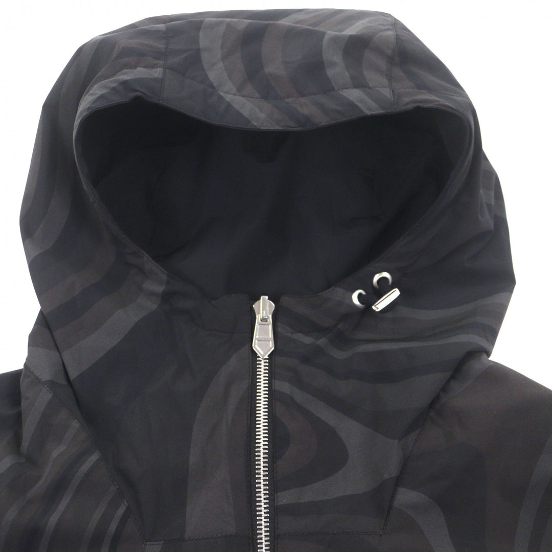 Pristine HERMES mountain hoodie black Nylon mens 44