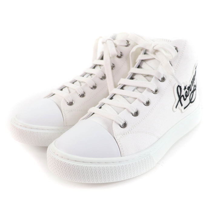 Excellent HERMES High cut sneakers Iriko white Women 37.5