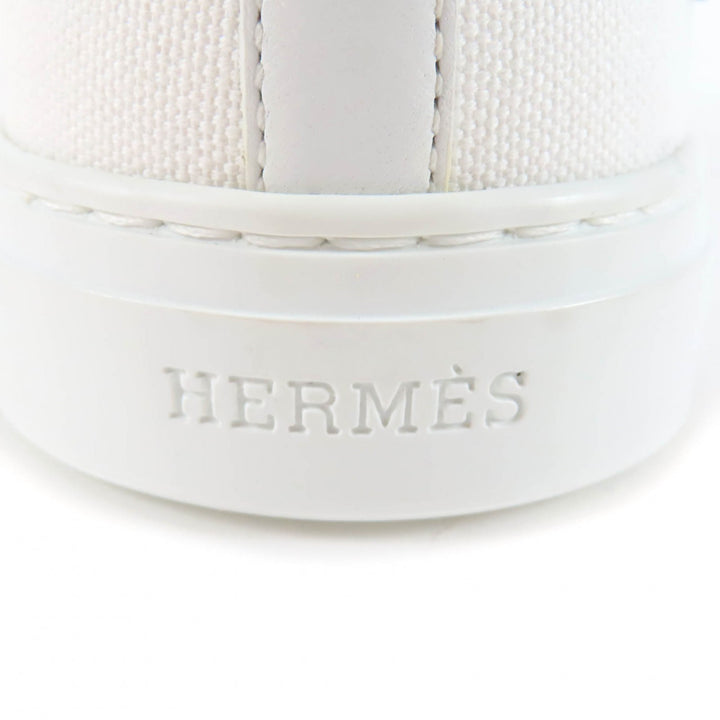 Excellent HERMES High cut sneakers Iriko white Women 37.5