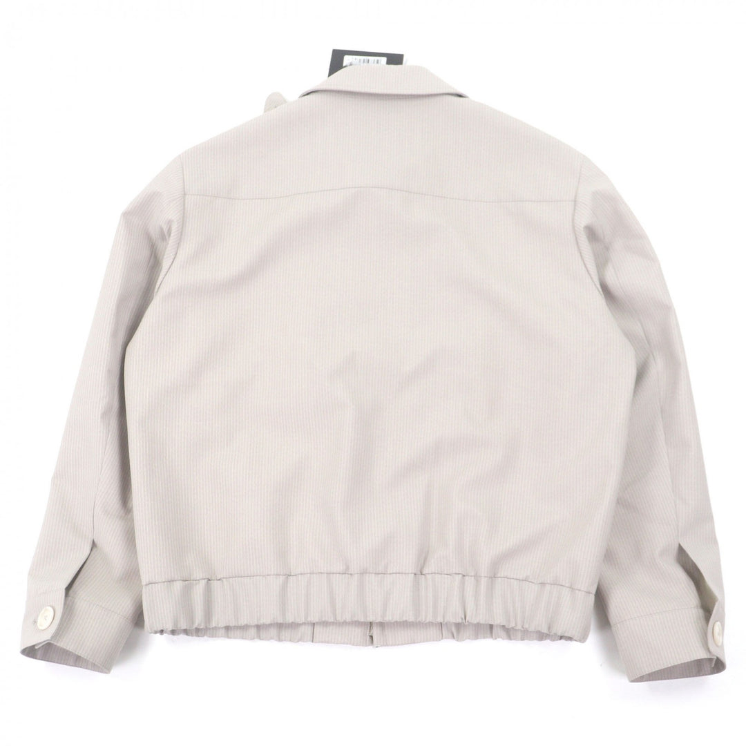 Pristine PT TORINO Blouson Striped Pattern Gray beige mohair mens 50