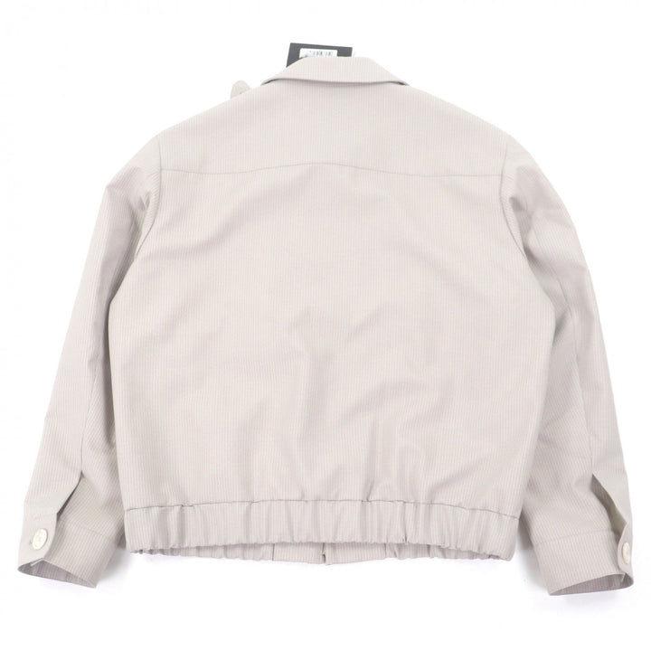 Pristine PT TORINO Blouson Striped Pattern Gray beige mohair mens 50