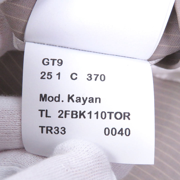 Pristine PT TORINO Blouson Striped Pattern Gray beige mohair mens 50