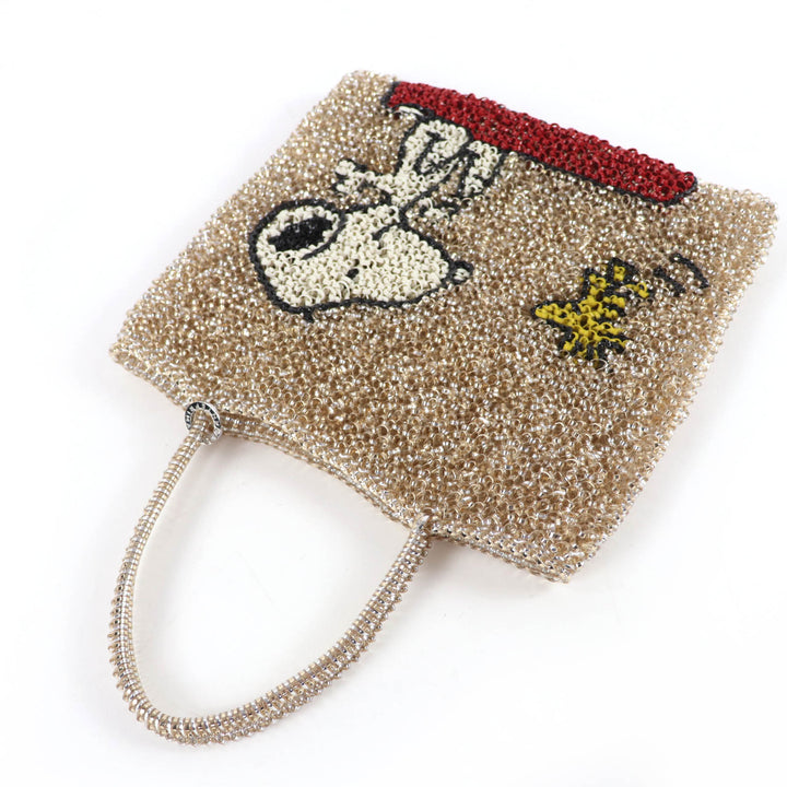 Pristine ANTEPRIMA Tote Bag SNOOPY COLLECTION Snoopy Square Wire Gold PB24SFE0JK