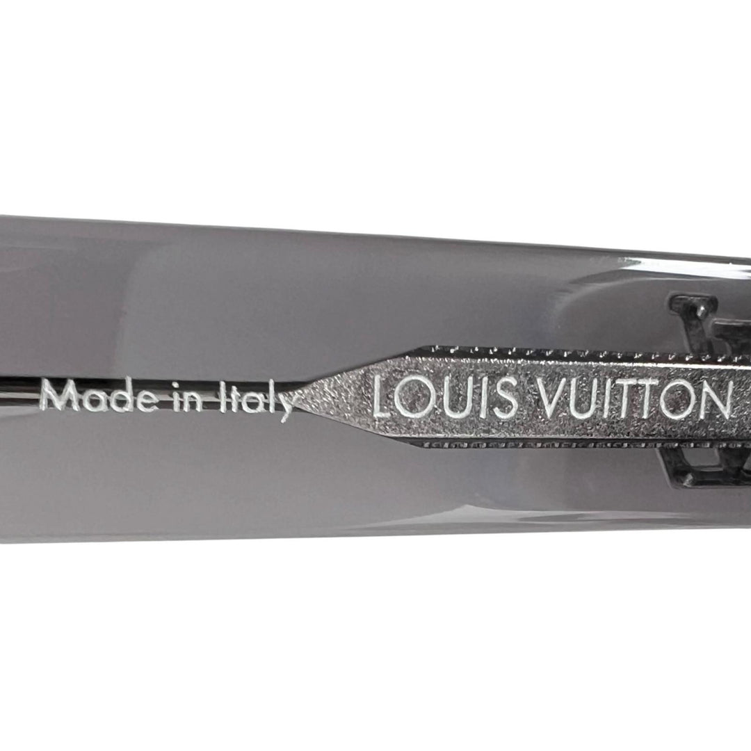 Excellent LOUIS VUITTON sunglasses LV Confidence Square Round gray mens Z2184U