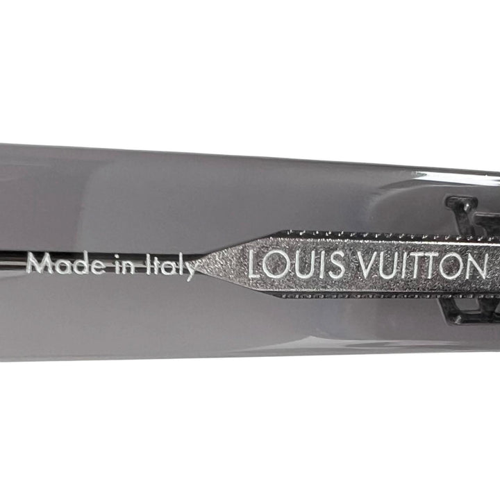 Excellent LOUIS VUITTON sunglasses LV Confidence Square Round gray mens Z2184U