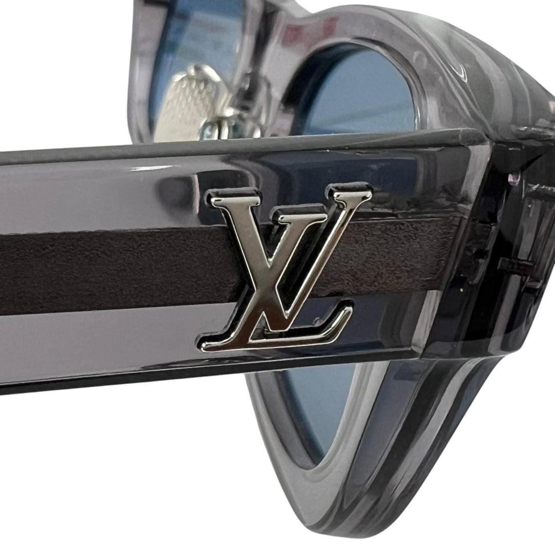 Excellent LOUIS VUITTON sunglasses LV Confidence Square Round gray mens Z2184U