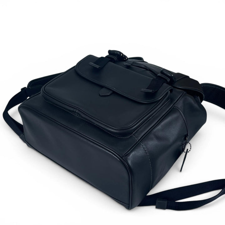 Excellent COACH Backpack Â· Daypack LGUE FLP BP black Smooth Rubbed mens CU072