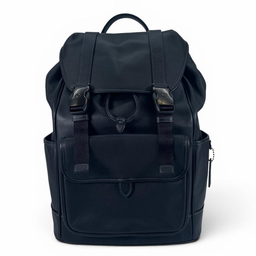 Excellent COACH Backpack Â· Daypack LGUE FLP BP black Smooth Rubbed mens CU072