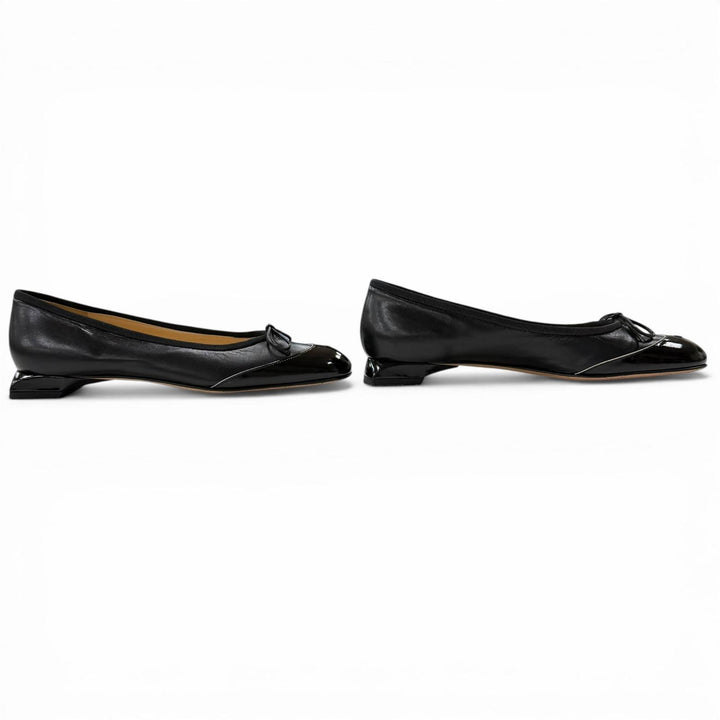 Discounted Excellent CHANEL pumps black leather Women 36.5