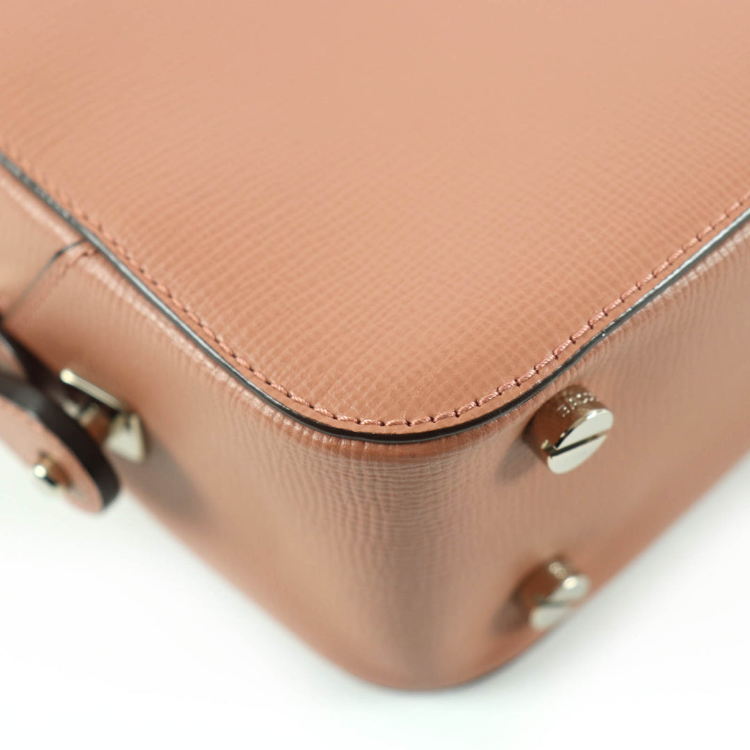 Excellent BALLY Briefcase BOND MD Leather 2-Way Shoulder Bag with Lock Pink