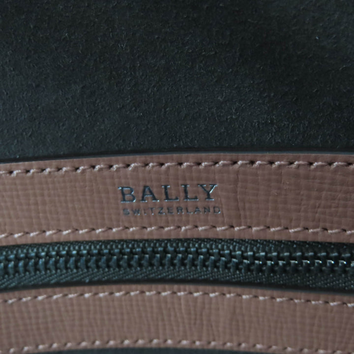 Excellent BALLY Briefcase BOND MD Leather 2-Way Shoulder Bag with Lock Pink