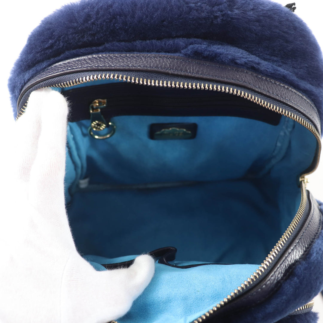 Pristine muta Backpack Â· Daypack 8 Leather accents, sheepskin Mouton Women