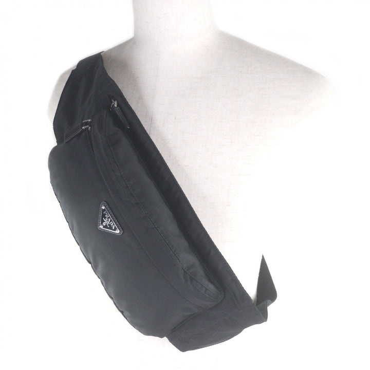Great PRADA Sling bag Triangle Logo Triangle Plate Waist Pouch Shoulder Bag