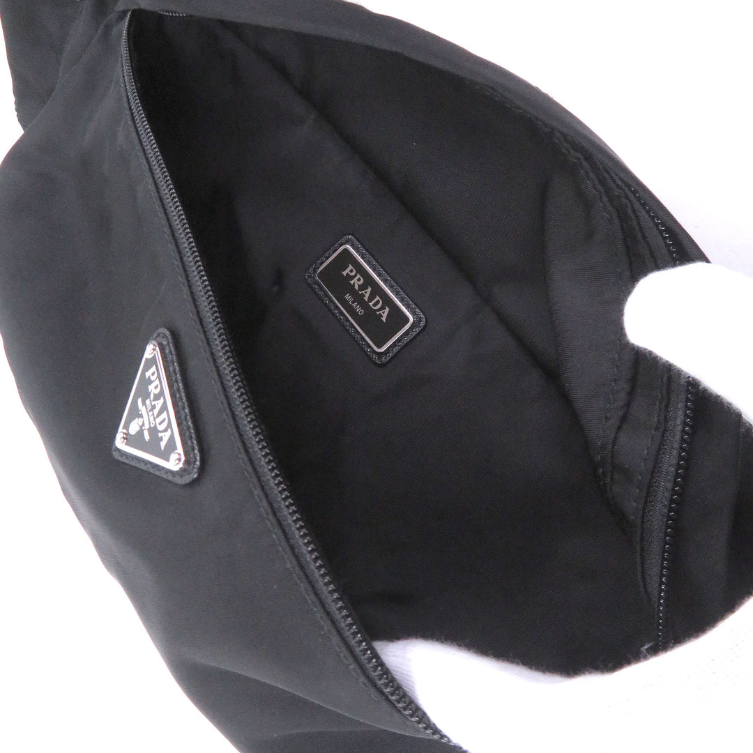 Great PRADA Sling bag Triangle Logo Triangle Plate Waist Pouch Shoulder Bag