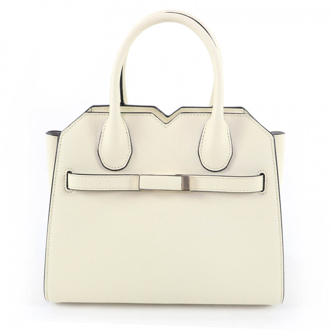 Pristine Valextra Handbag 2-Handle Milano Bag Mini Leather 2-Way Shoulder Bag