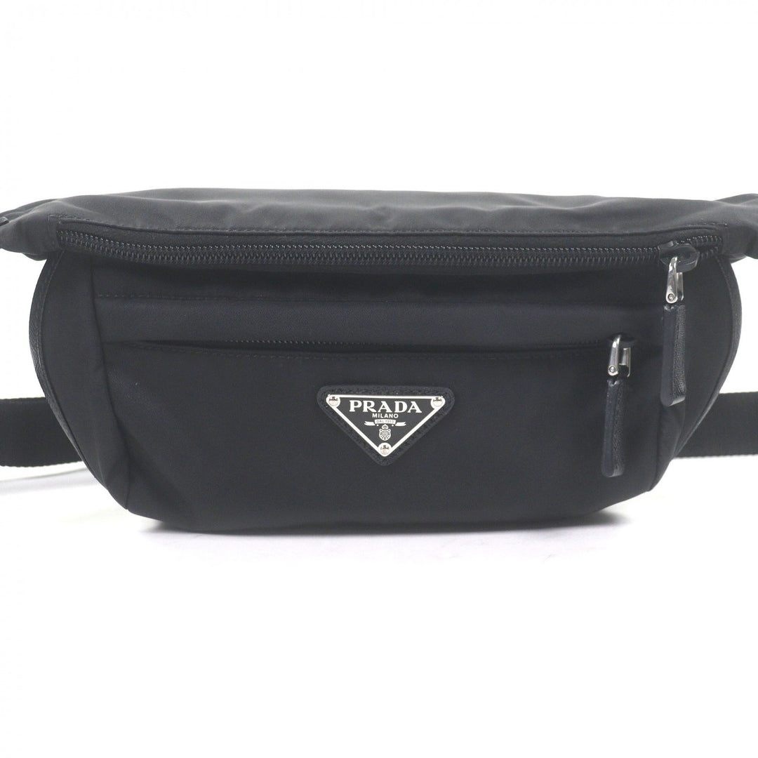 Great PRADA Sling bag Re-Nylon Triangle Logo Shoulder Bag black