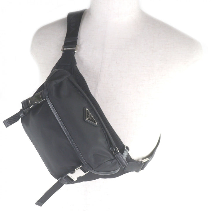 Great PRADA Sling bag Re-Nylon Triangle Logo Shoulder Bag black