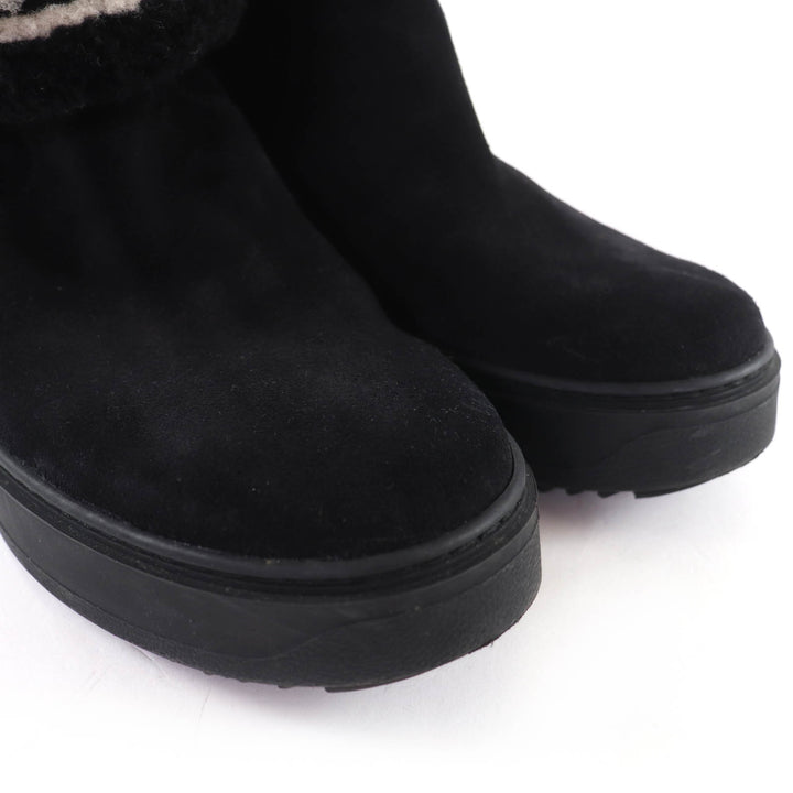 Great LOUIS VUITTON short boots LV logo shearling boots black Mouton Women 36.5