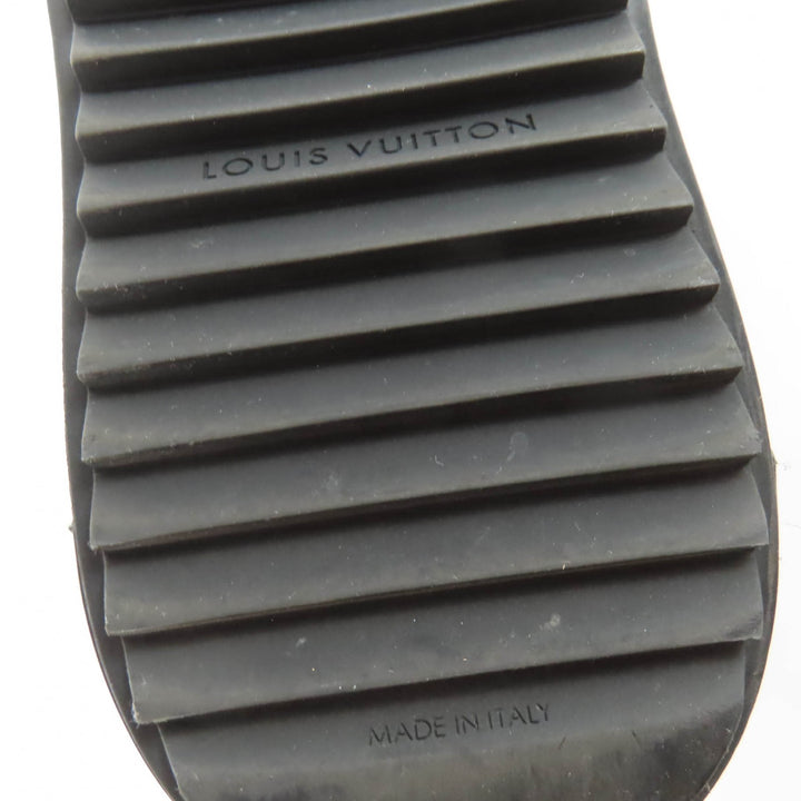 Great LOUIS VUITTON short boots LV logo shearling boots black Mouton Women 36.5
