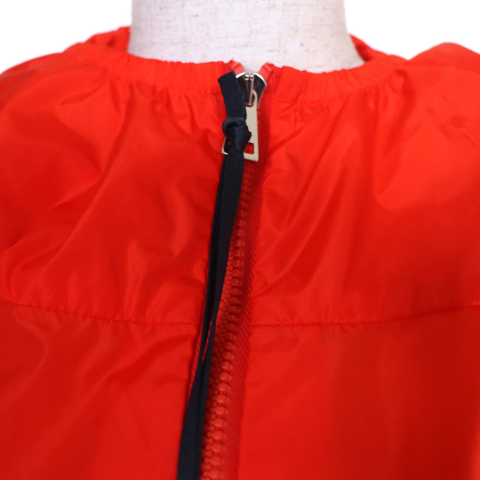 Pristine MONCLER Nylon jacket LICHEN Knee-length top with logo