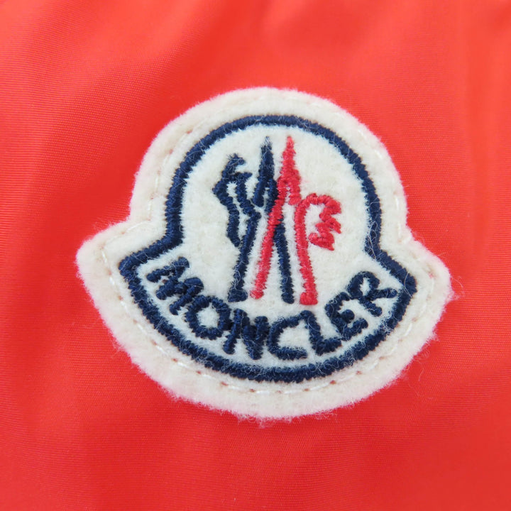 Pristine MONCLER Nylon jacket LICHEN Knee-length top with logo patch and hood 1
