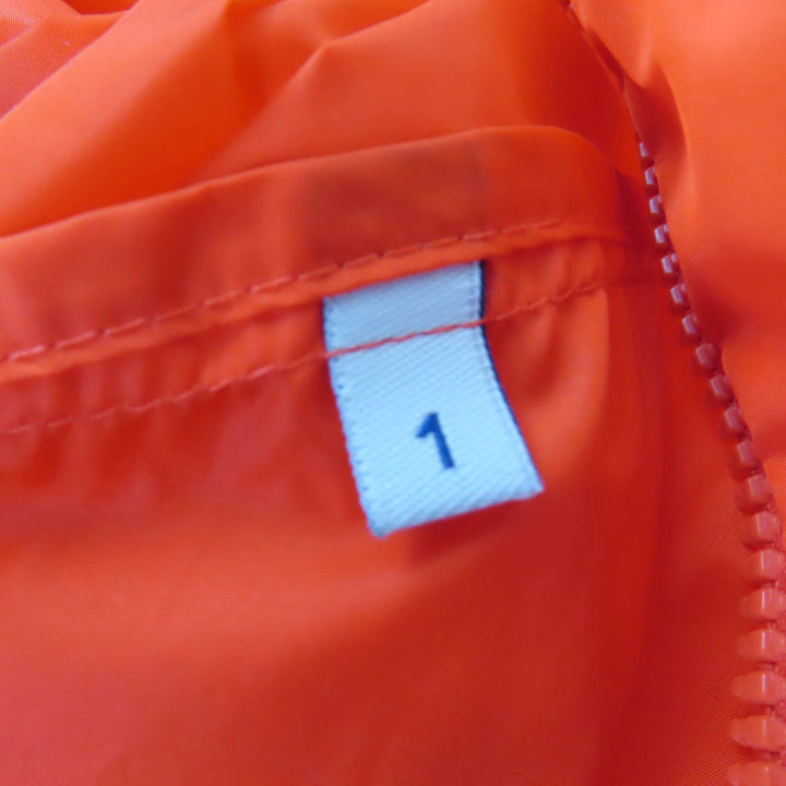 Pristine MONCLER Nylon jacket LICHEN Knee-length top with logo patch and hood 1