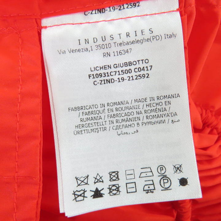 Pristine MONCLER Nylon jacket LICHEN Knee-length top with logo patch and hood 1