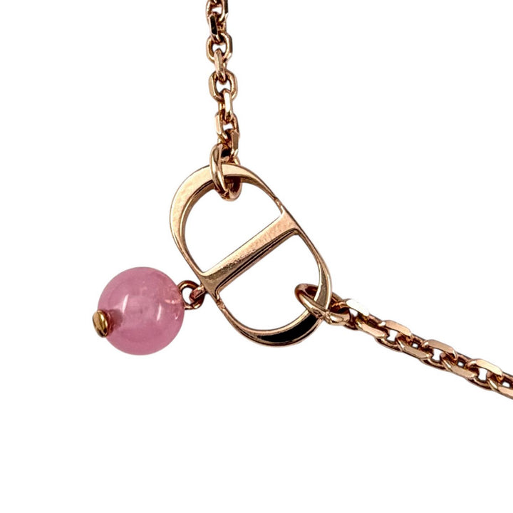 Excellent DIOR Necklace Petit CD Rose gold Women N1390PTCPL