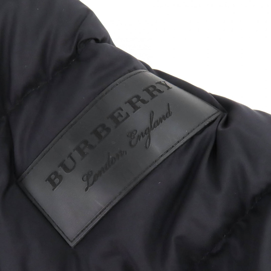Excellent BURBERRY Down jacket logo patch hooded 2-way down vest 54 4058195
