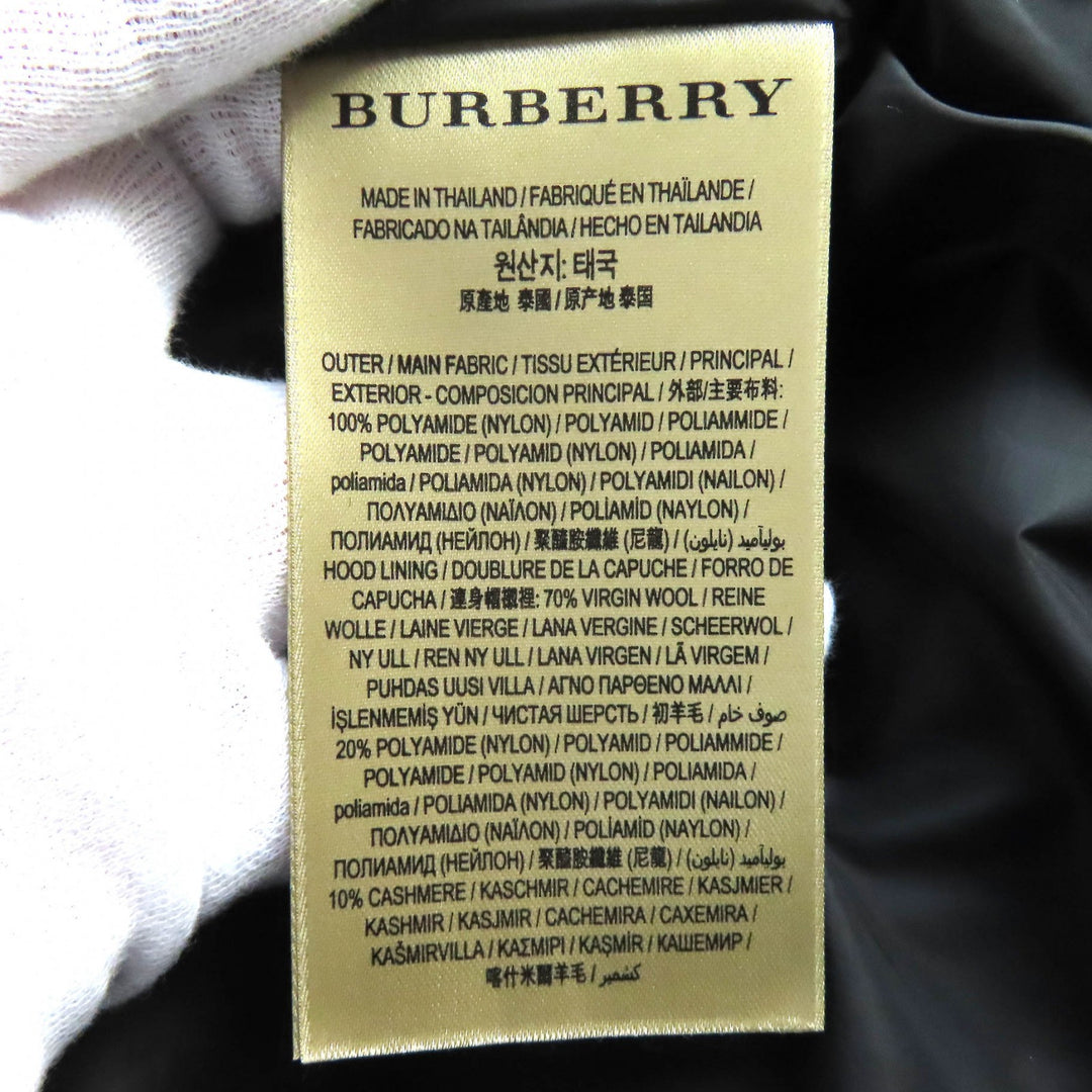Excellent BURBERRY Down jacket logo patch hooded 2-way down vest 54 4058195