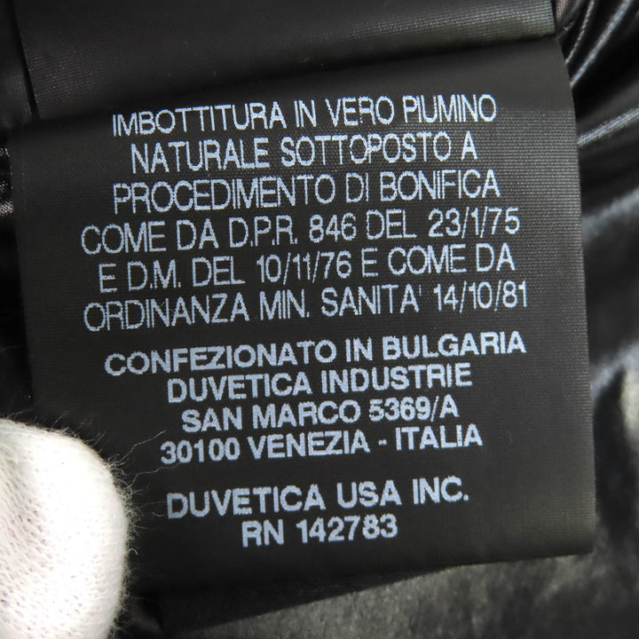 Excellent DUVETICA HYDROGEN Animal Patch Double Zip Hooded Down Vest Gilet 48