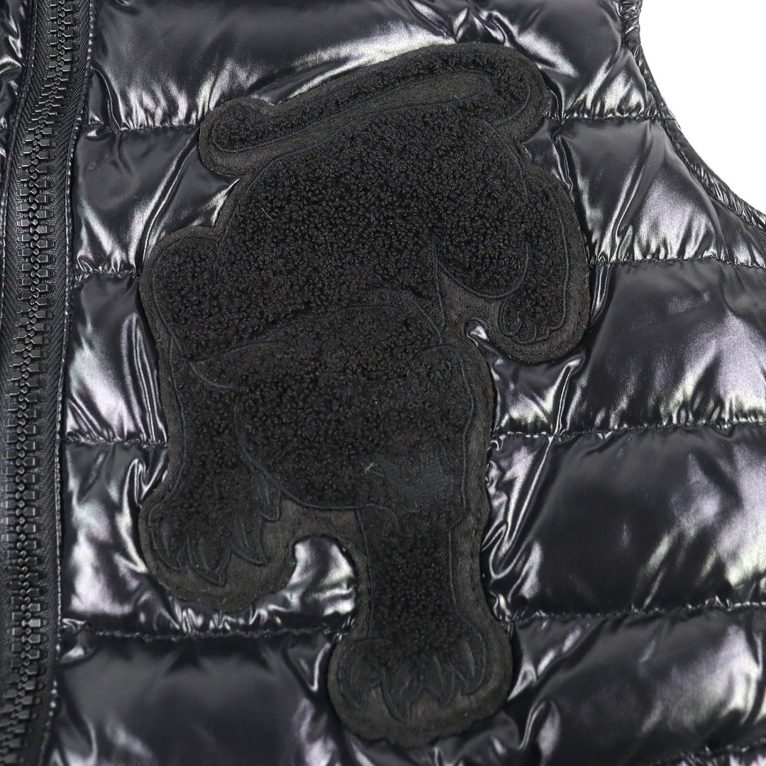 Excellent DUVETICA HYDROGEN Animal Patch Double Zip Hooded Down Vest Gilet 48