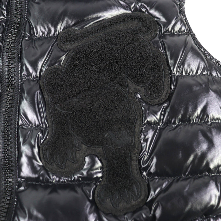 Excellent DUVETICA HYDROGEN Animal Patch Double Zip Hooded Down Vest Gilet 48