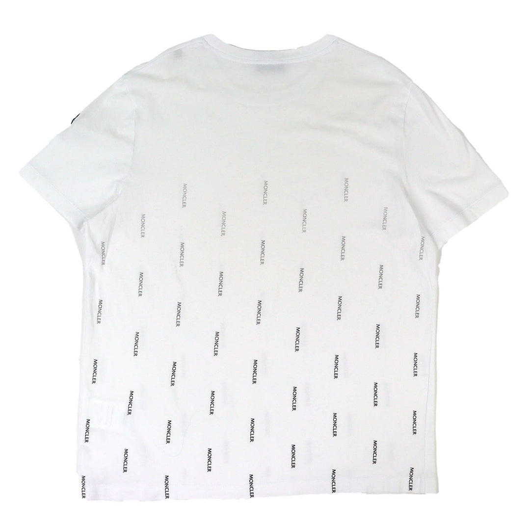 Great MONCLER Short sleeve T-shirt MAGLIA T-SHIRT Gradient Repeat Logo L