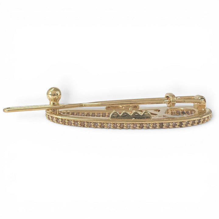 Excellent LOUIS VUITTON Valletta Barrette My LV Chain hair accessory M02088
