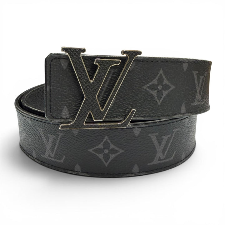 Very Good LOUIS VUITTON belt LV Initials Monogram Eclipse Belt reversible M0457