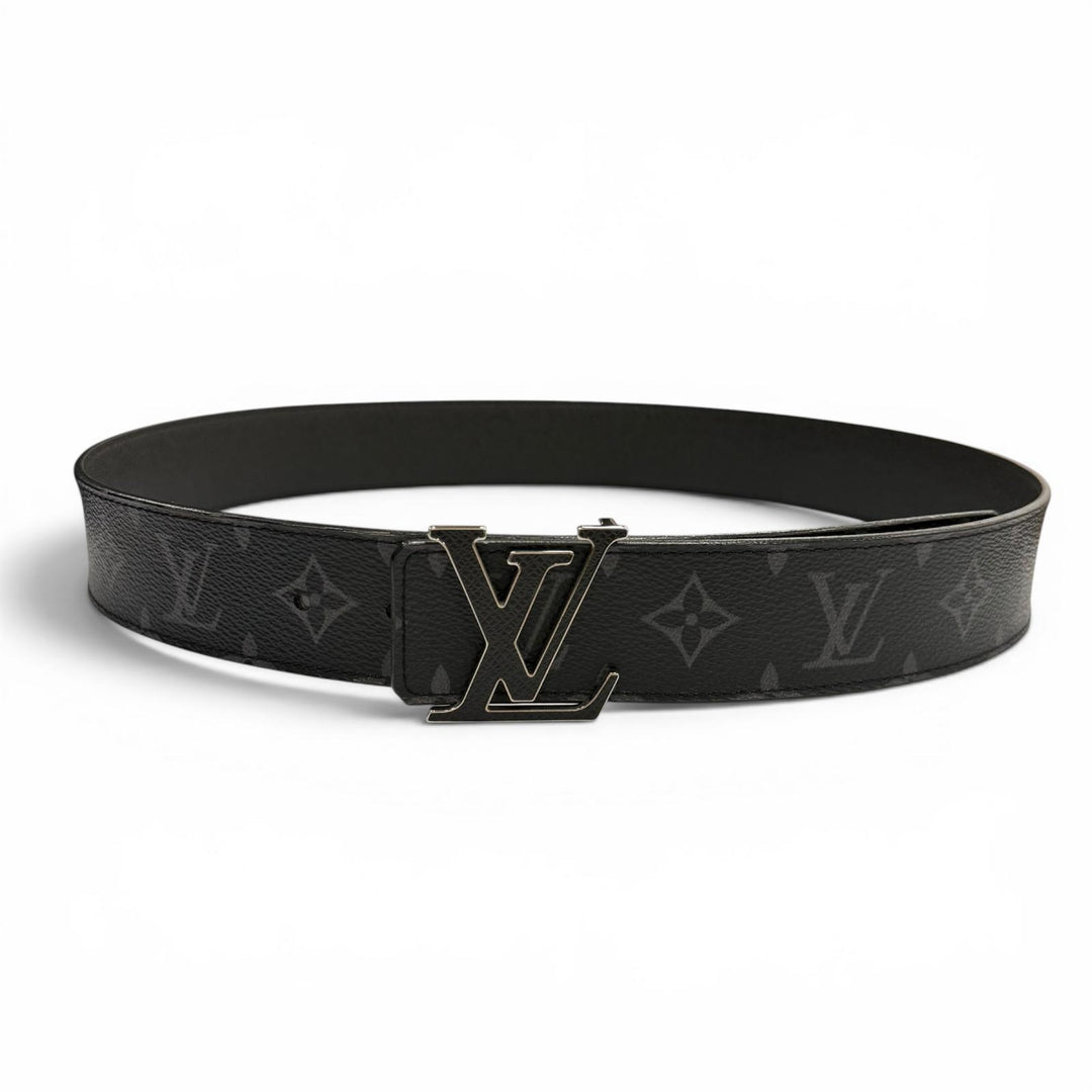 Very Good LOUIS VUITTON belt LV Initials Monogram Eclipse Belt reversible M0457