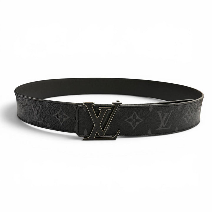 Very Good LOUIS VUITTON belt LV Initials Monogram Eclipse Belt reversible M0457