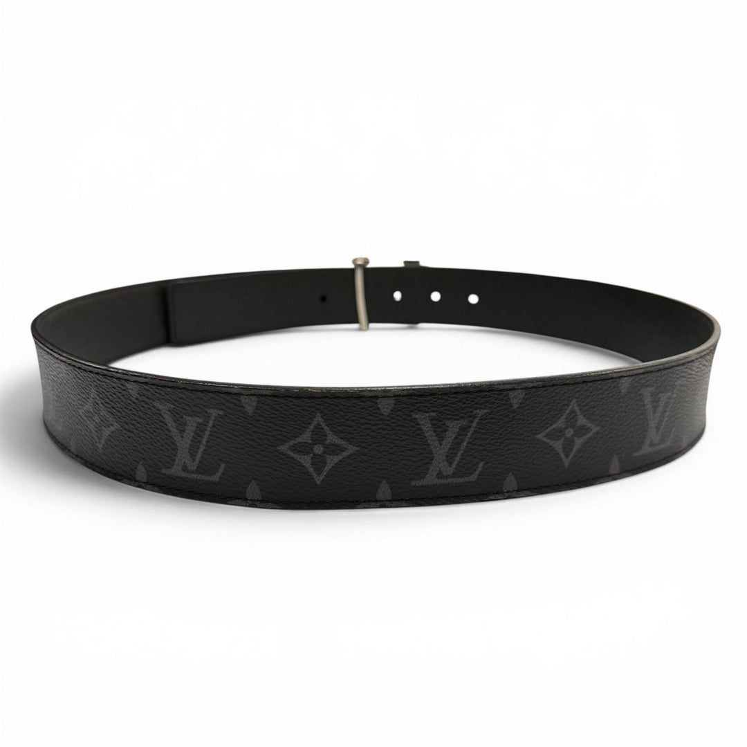 Very Good LOUIS VUITTON belt LV Initials Monogram Eclipse Belt reversible M0457