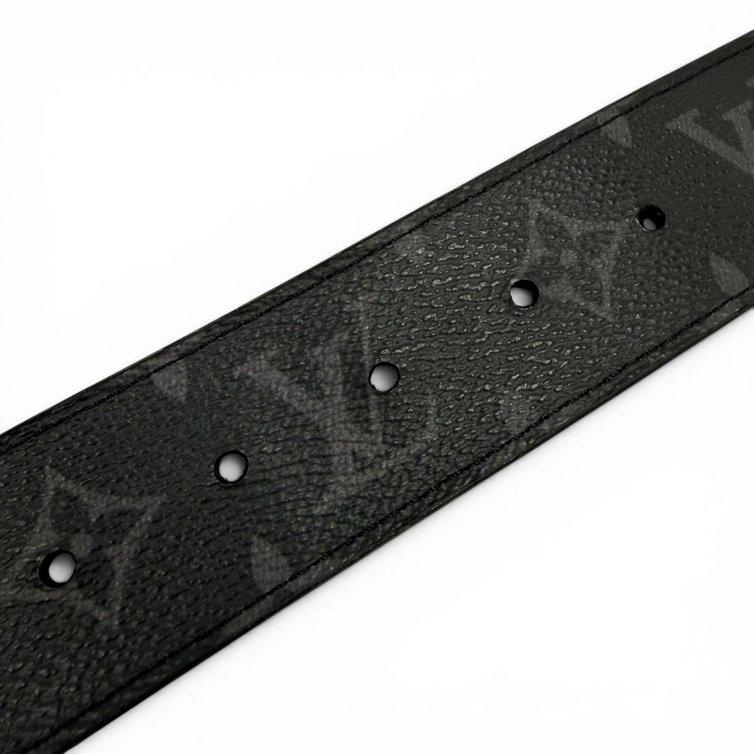 Very Good LOUIS VUITTON belt LV Initials Monogram Eclipse Belt reversible M0457
