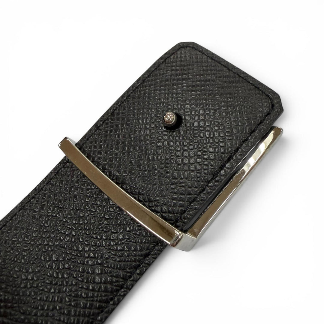 Very Good LOUIS VUITTON belt LV Initials Monogram Eclipse Belt reversible M0457