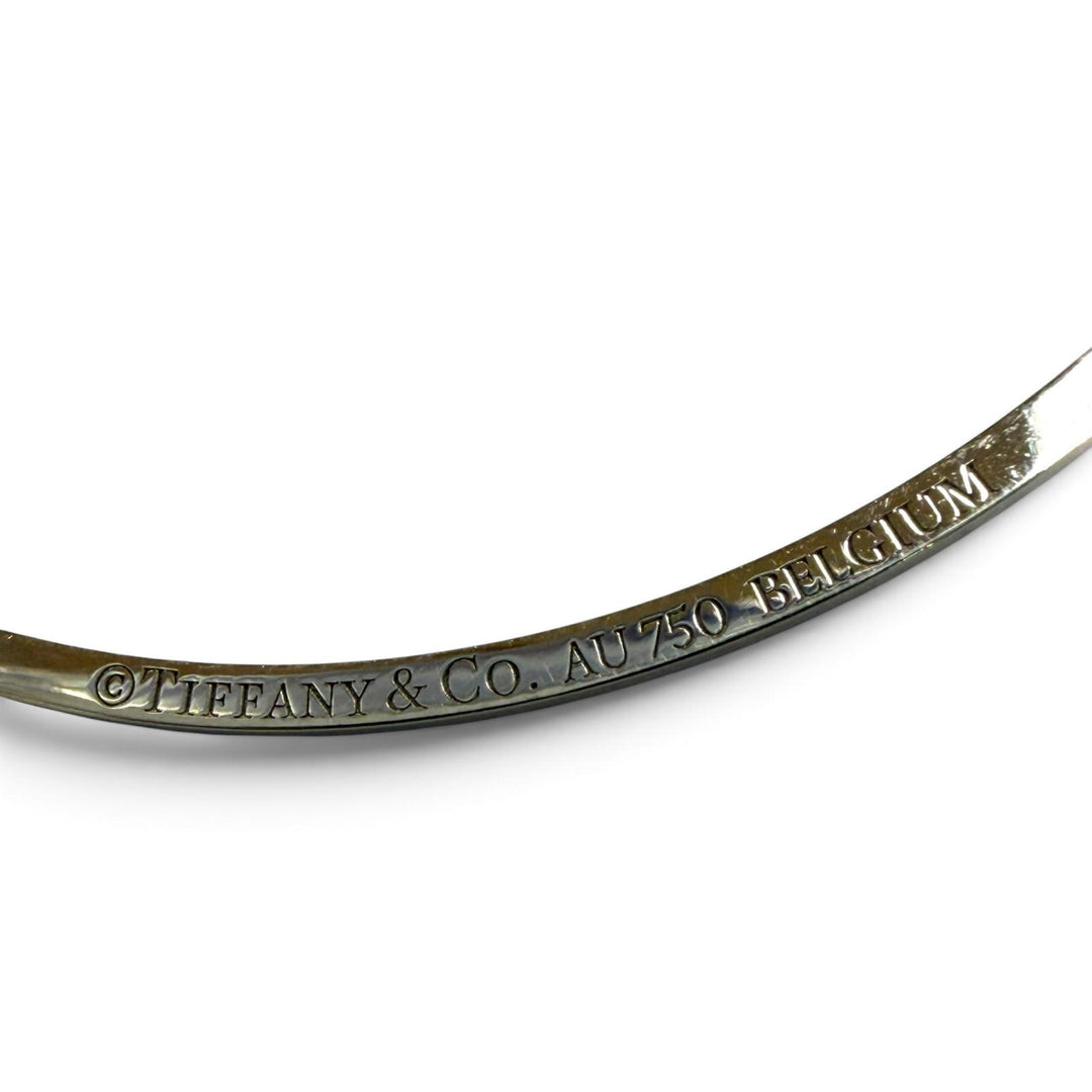 Excellent TIFFANY&Co. Necklace T smile small White gold AU750 Women