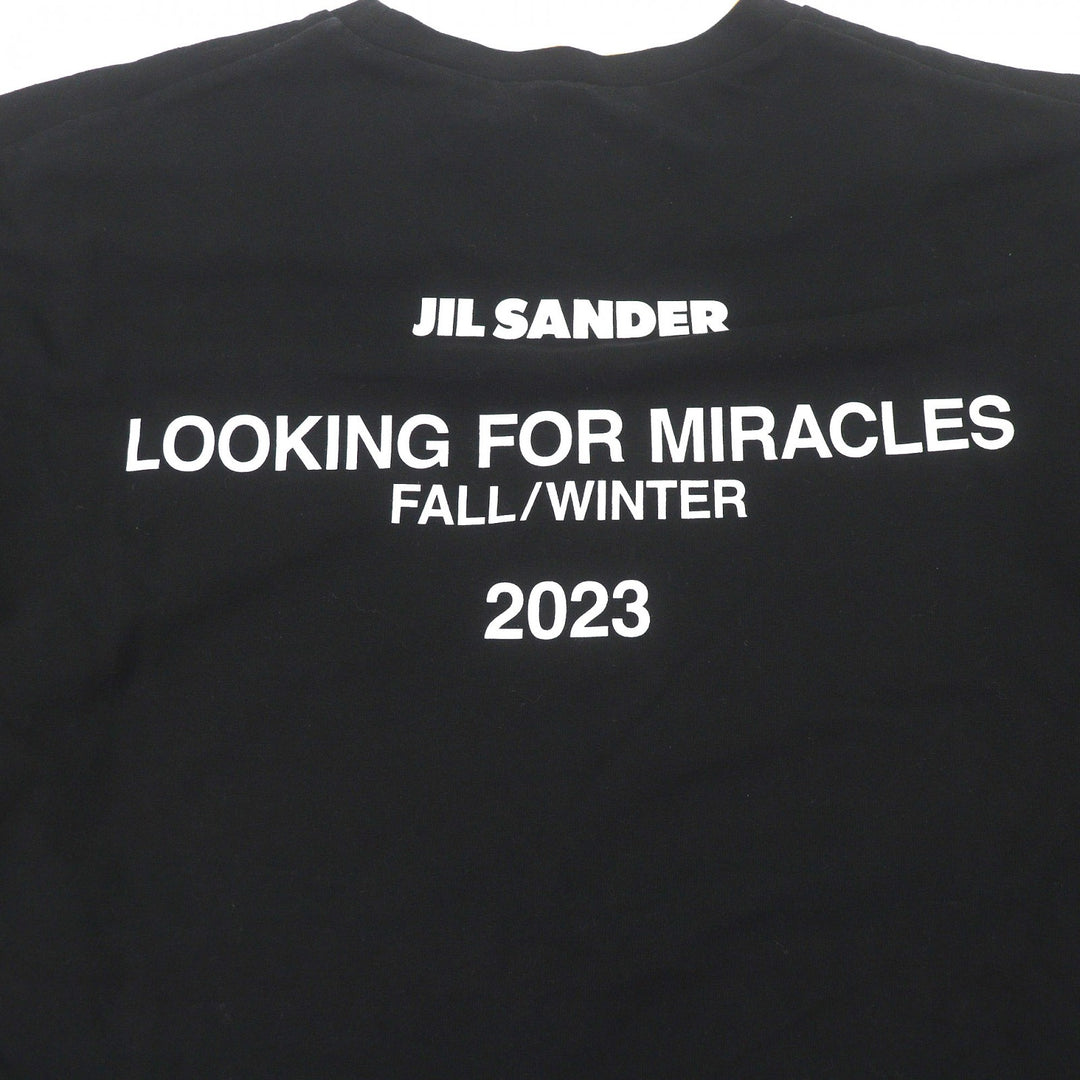 Great JIL SANDER Short sleeve T-shirt Docking Design black cotton
