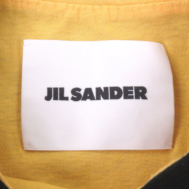 Great JIL SANDER Short sleeve T-shirt Docking Design black cotton