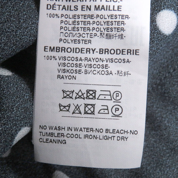 Great DOLCE&GABBANA Short sleeve shirt Black tag, DG logo patch, dot pattern